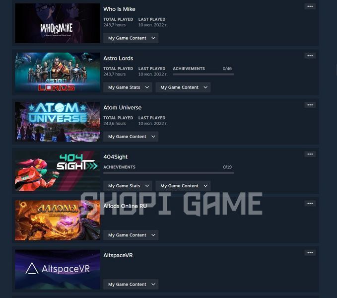 Steam account 130 games | The total cost of games is $30 437 photo