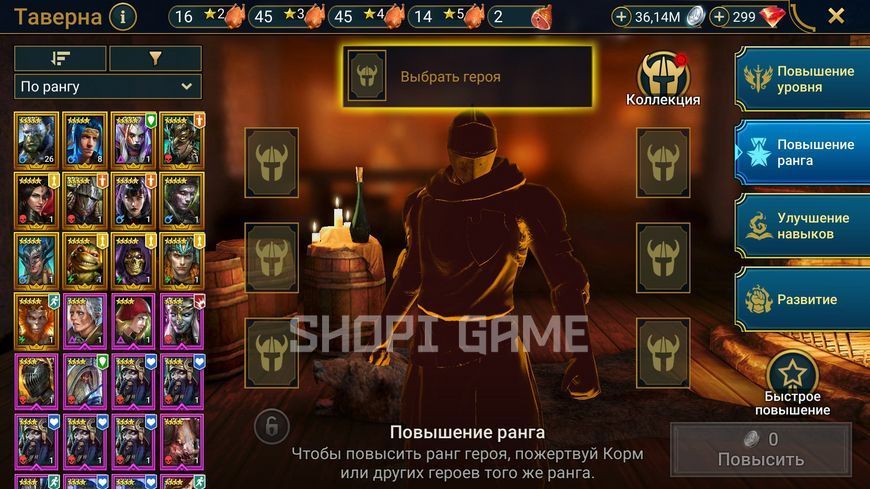 13 light heroes, level 18, rare heroes (5 geomancers, Ariks, ninjas, Lemynis, Maiks, Gorgorab, Ruella) 2899 photo