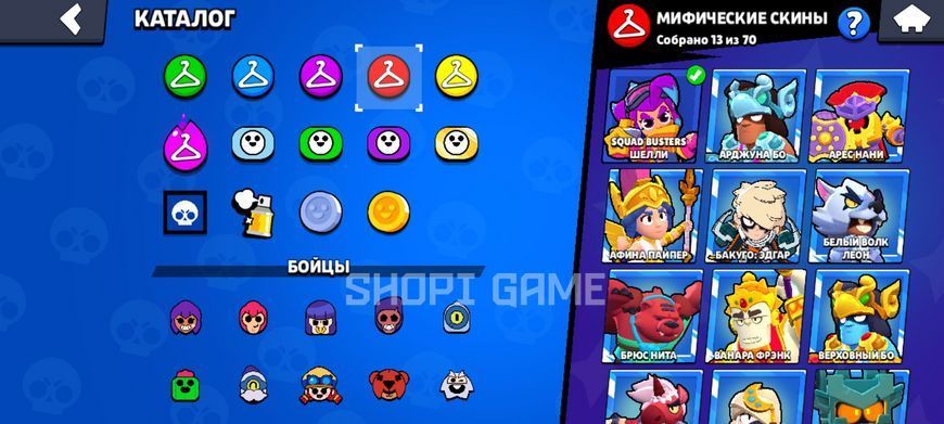 102,000 trophies, 4&times;2 Primes. Skins: Godzilla Buzz, Techno Tara, Uno Chester. 40 brawlers are Power 11 3152 photo