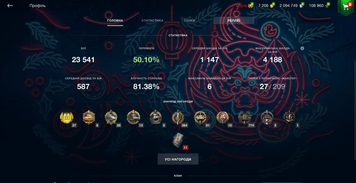 NO ACCESS TO MAIL! 11 tops, 15 premium tanks, 23,289 battles, 7,206 gold + 2,061,749 silver 2702 photo