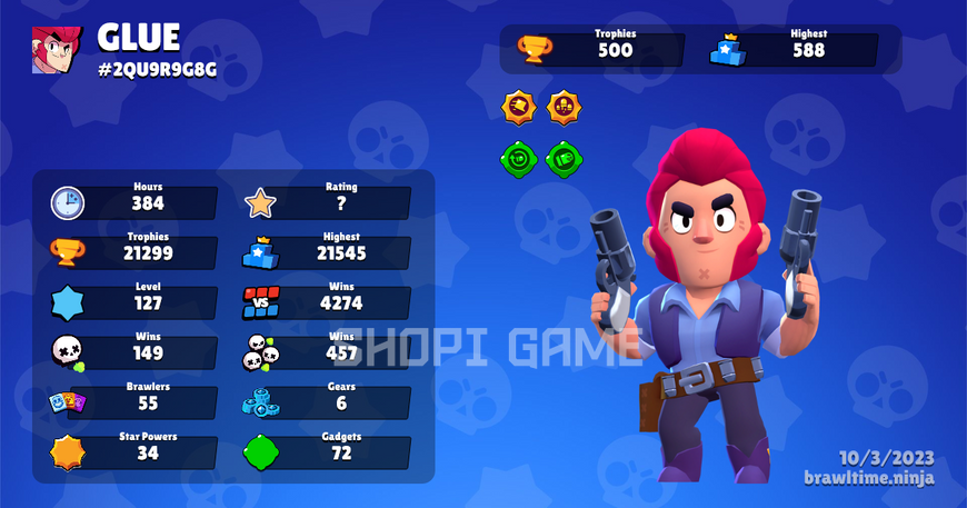 Brawl Stars from 20,000 thousand cups