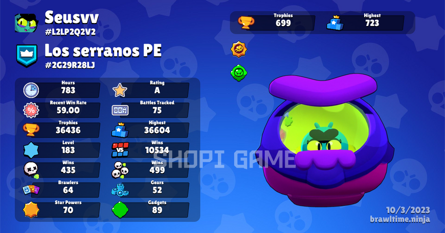 Brawl Stars from 30,000 thousand cups