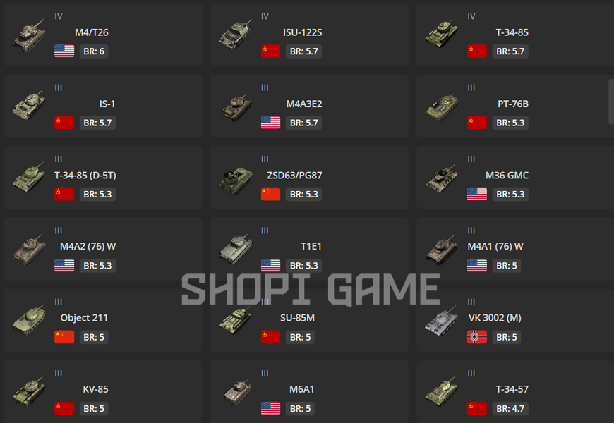 Tier 6 (6 шт) + tier 5 (9 шт) + 4194 боев + 50 уровень 2156 фото