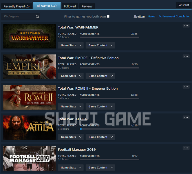 13 игр + общая сумма игр 2600₴ + Total War: WARHAMMER (почти все части) + 3 уровень steam + полный доступ 2258 фото