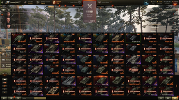 25 top tanks, 111 premium tanks, 12k battles, 49% victories 466 photo