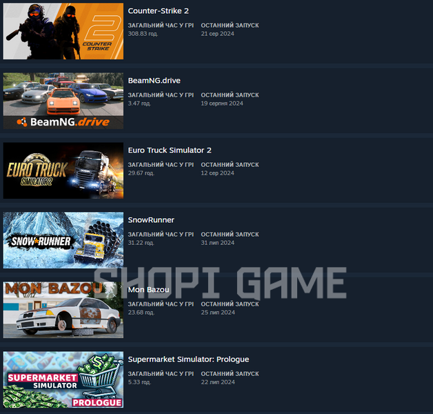 CS2 Prime + BeamNG.drive + Euro Truck Simulator 2 + Mon Bazou + ks2 medal| Full account access 2072 photo