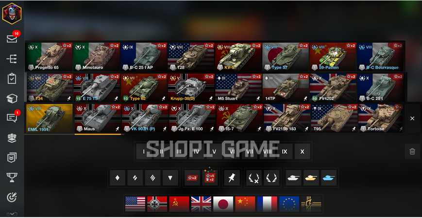 NO ACCESS TO MAIL! 9 tops, 12 premium tanks, 6,442 battles, 116 gold + 5,219,020 silver   (10) VK 90.01 (P) (8) Skoda T 27 (8) Bourrasque (6) Turbo 2571 photo