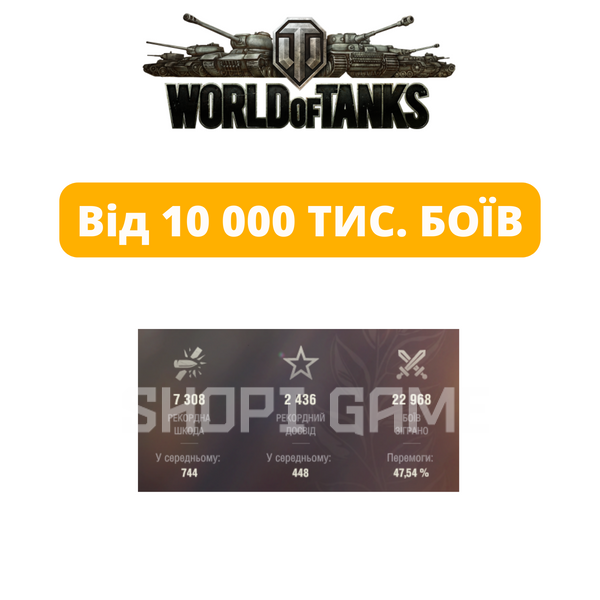 WOT від 10 000 боїв (EU) 170 фото