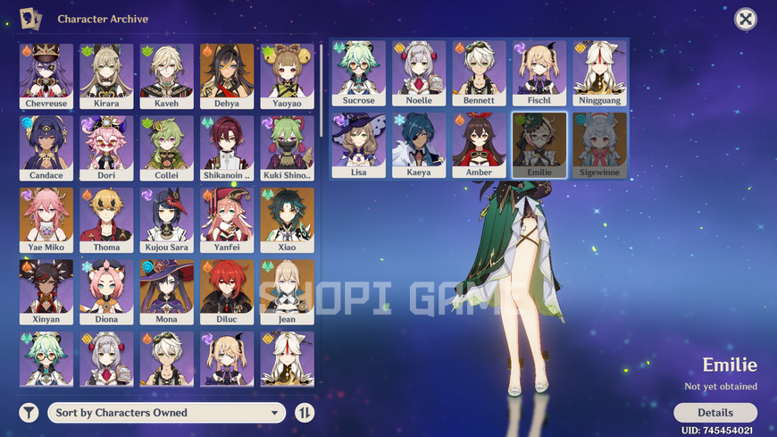 51 Rank + 6 Legendary Characters (Yae Miko + Atlas | Xiao + Dehya | Mona + Atlas | Child + Perdition | Djinn + Heavenly Sword) Without binding to mail and phone number