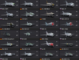 A large number of Rank 6 aircraft (9 units) + Rank 5 aircraft (19 units) 3074 photo