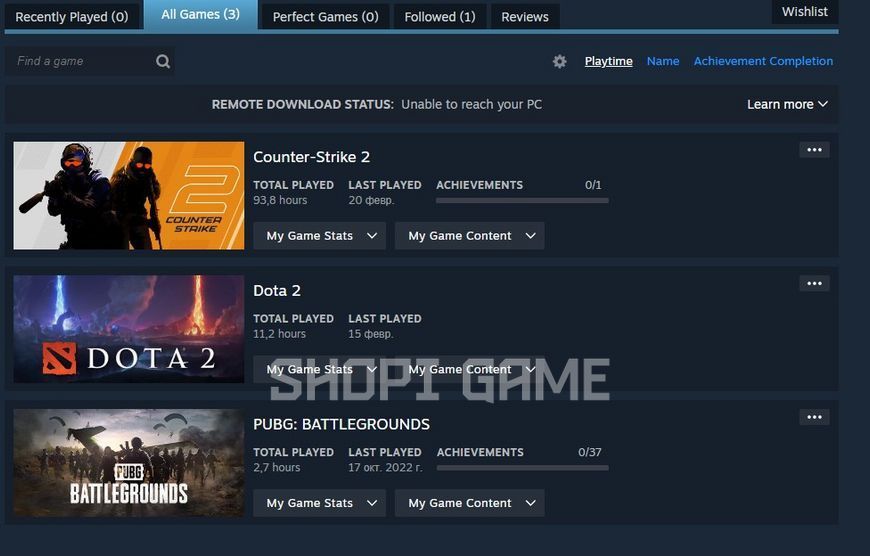 Steam account CS2, Dota 2, PUBG: BATTLEGROUNDS | Full access 618 photo
