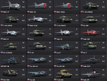 MIX: Soviet military equipment &ndash; tanks and aircraft + Rank 6 2975 photo