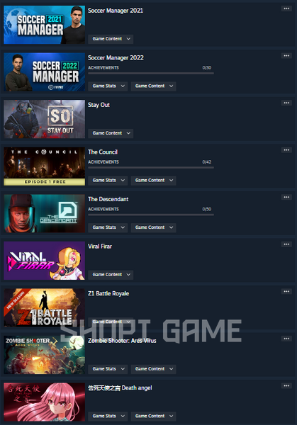 63 games + NoLimit + CS2 MEDAL + Combat Master: Season 1 + ARK: Survival Evolved