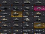 Tier 6 (1 unit) + Tier 5 (8 units). Premium vehicles (3 units) 3078 photo