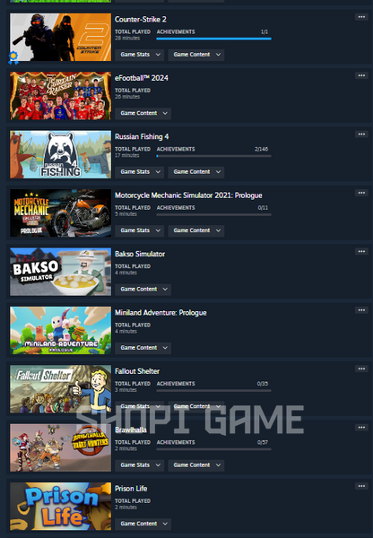 69 games (Total games: 600₴) + No access to Social Club