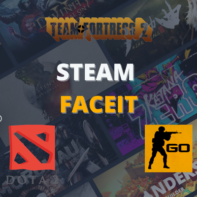 Steam account for Faceit (Dota 2, Cs:Go, Team Fortress 2)