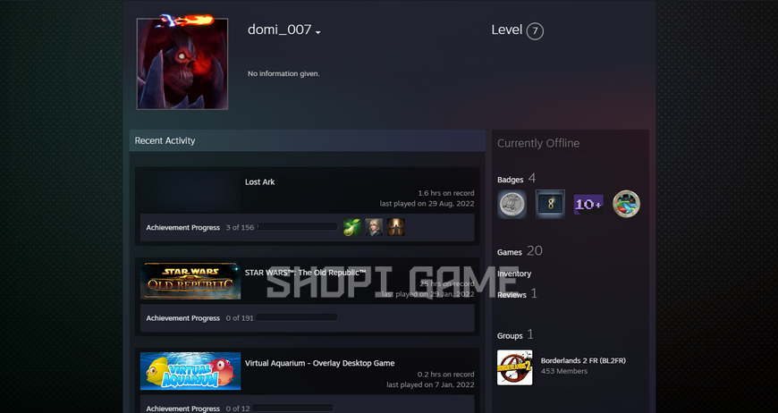 132 games + Nolimit + 10 700 points + 7 LVLs + Games for 3000₴ + Full access