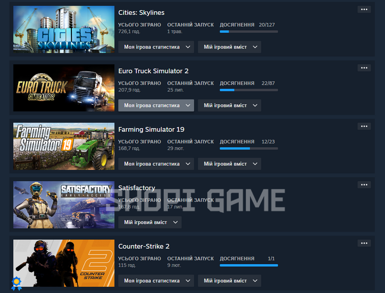 30+ games + 6 Lvl + Donate for 6000₴ + Nolimit + Euro Truck Simulator 2 + Red Dead Redemption 2 + Cyberpunk 2077 + Battlefield V