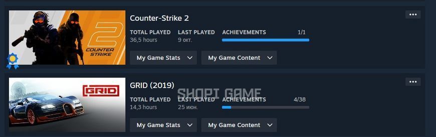 Аккаунт Steam | CS 2 + GRID (2019) 528 фото