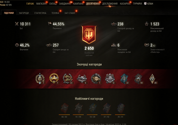 10000 battles, 44% win, 10 lvl (1 pc) 90 photo