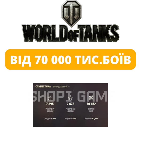 WOT from 70,000 battles (EU)