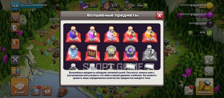 158 LvL + 16 TX + (фул 80%) + стіни 15-16 LvL + 8 скинів 2843 фото