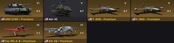 Premium vehicles 5 (units) + Rank 6&ndash;5. High inactivity: 600+ days 2939 photo