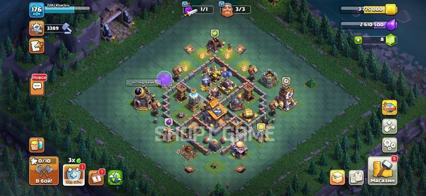 Clash of Clans, TH18, Дракон Лига &ndash; 240 звёзд CWL, max герои, много скинов 3047 фото