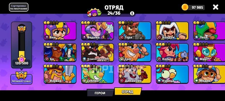 27,700+ trophies, 98 out of 103 level 11 brawlers. OLD account with many characters 3048 photo