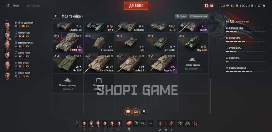 ACCESS TO THE MAILBOX! 15 top-tier tanks + 14 premium tanks + 52% win rate 2948 photo